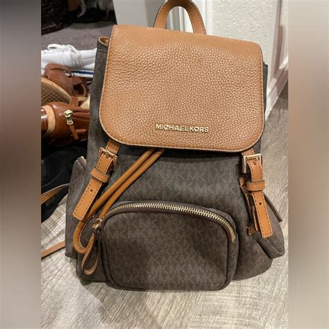 michael kors abbey large backpack|abbey backpack logo.